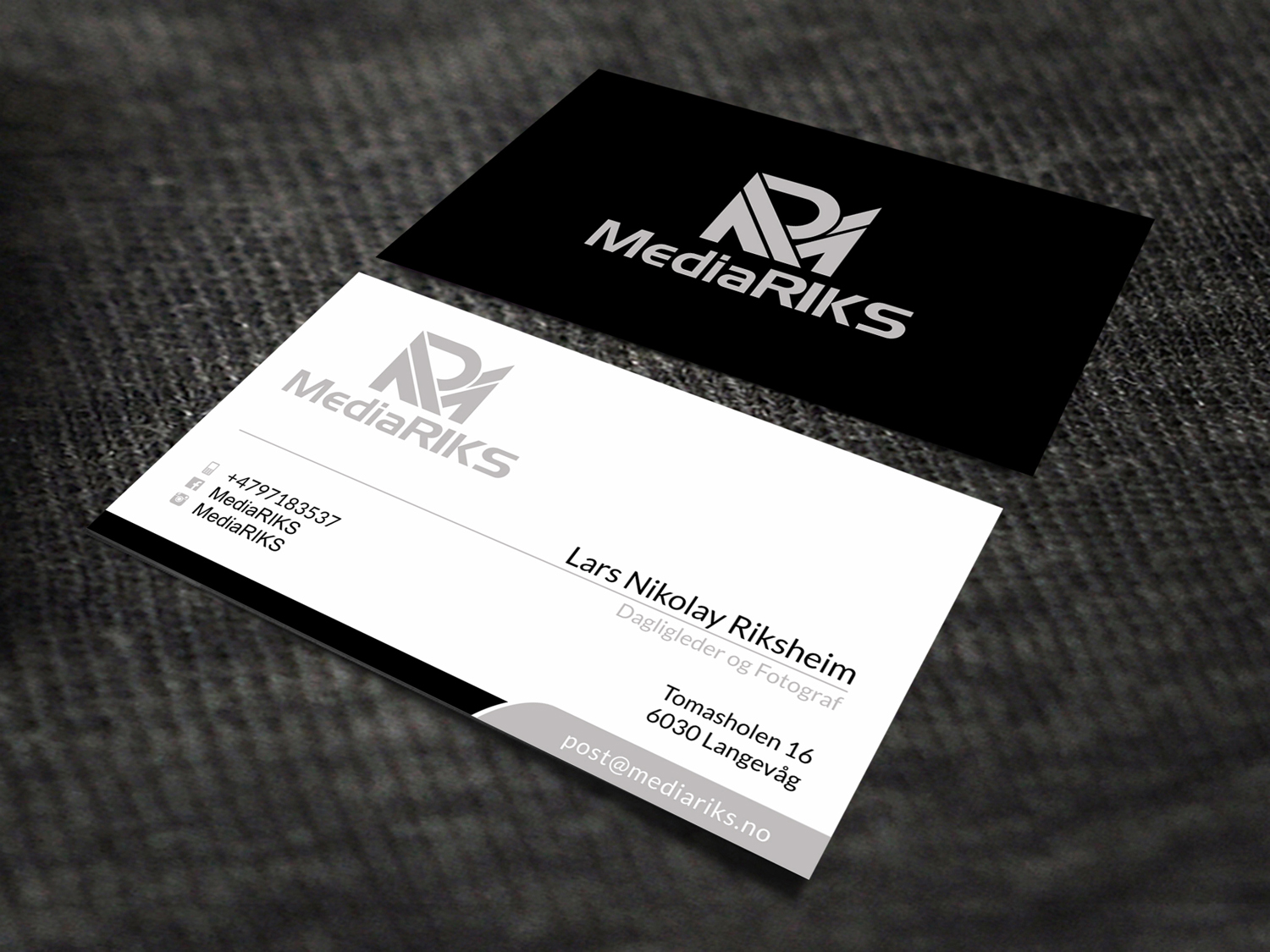 Diseño de Tarjeta de Presentación por SKYdesign para MediaRIKS | Diseño #12939483