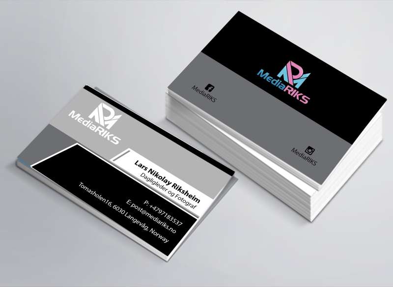 Design de Carte de Visite par Eclick Softwares pour MediaRIKS | Design #13005693