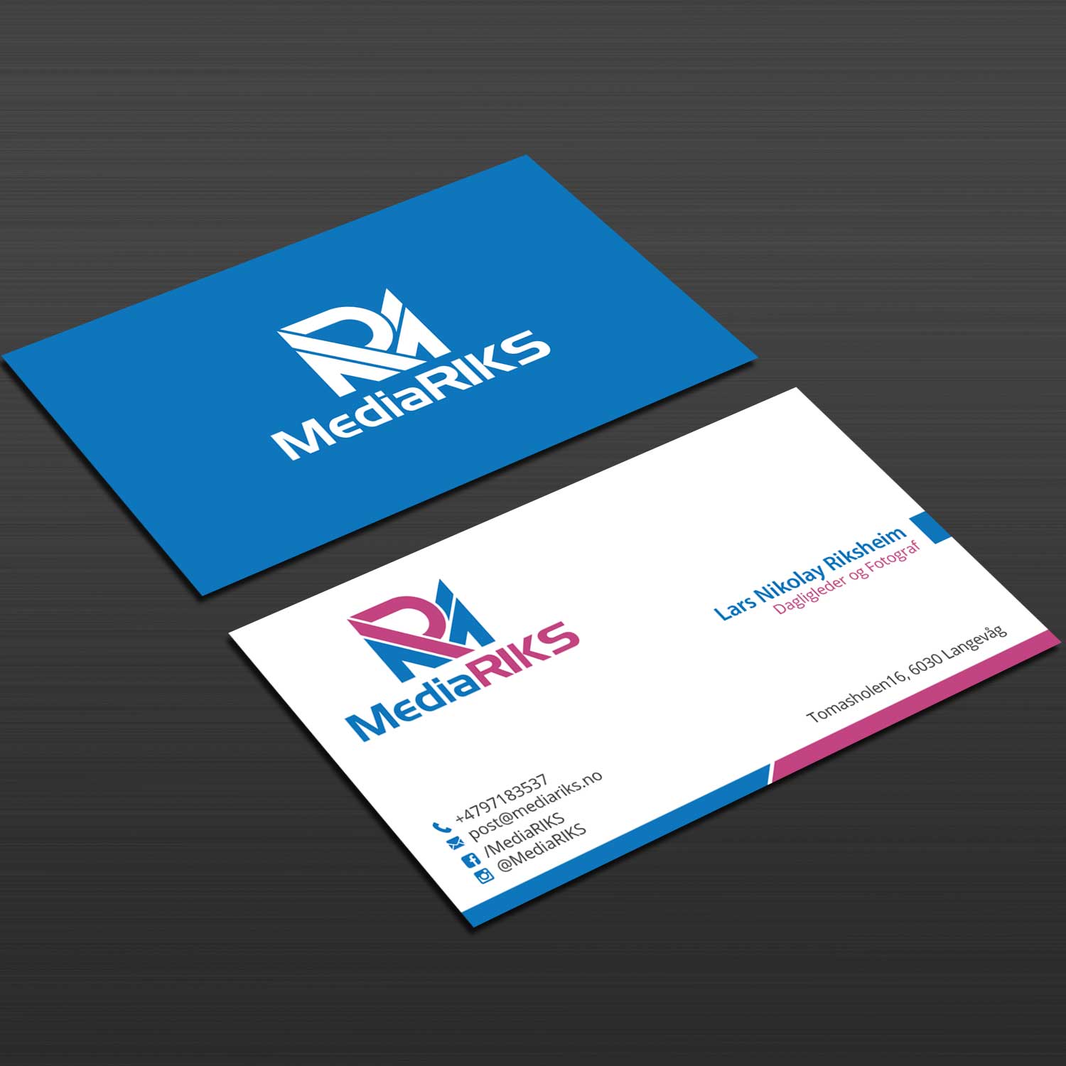 Visitenkarten-Design von Right_D für MediaRIKS | Design #12931960