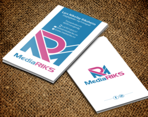 Business Card Design by chandrayaan.creative for MediaRIKS | Design: #12936756