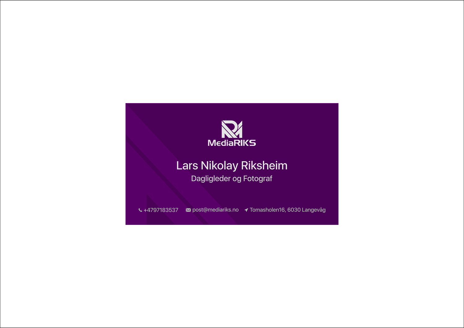 Visitenkarten-Design von umuslumov für MediaRIKS | Design #13011581
