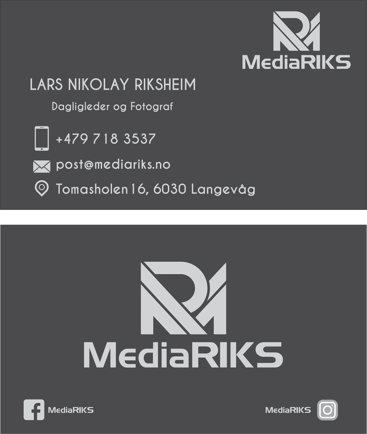 Visitenkarten-Design von designfycentral für MediaRIKS | Design #13011944
