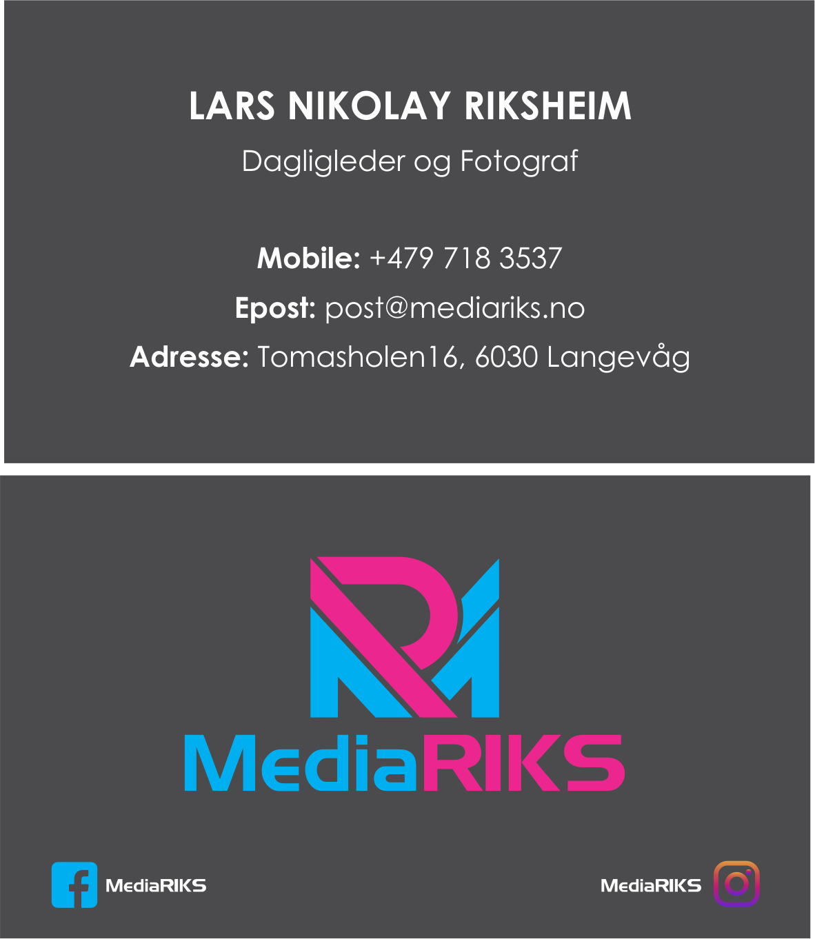Visitenkarten-Design von designfycentral für MediaRIKS | Design #13014504