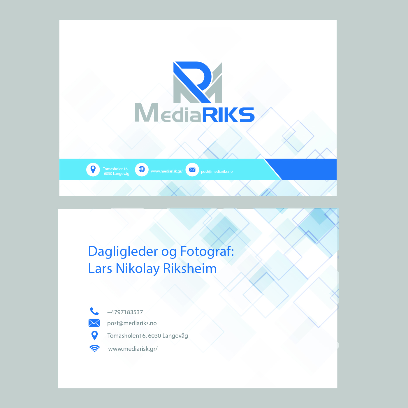 Visitenkarten-Design von hungnoble.9x.9 für MediaRIKS | Design #12931524