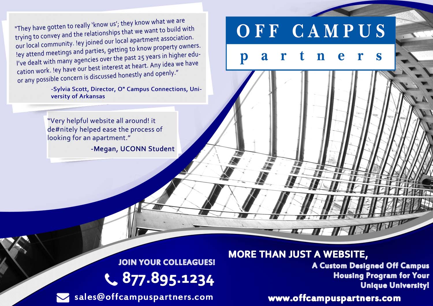 Diseño de Flyer por Kowzi para Off Campus Partners | Diseño #12939375