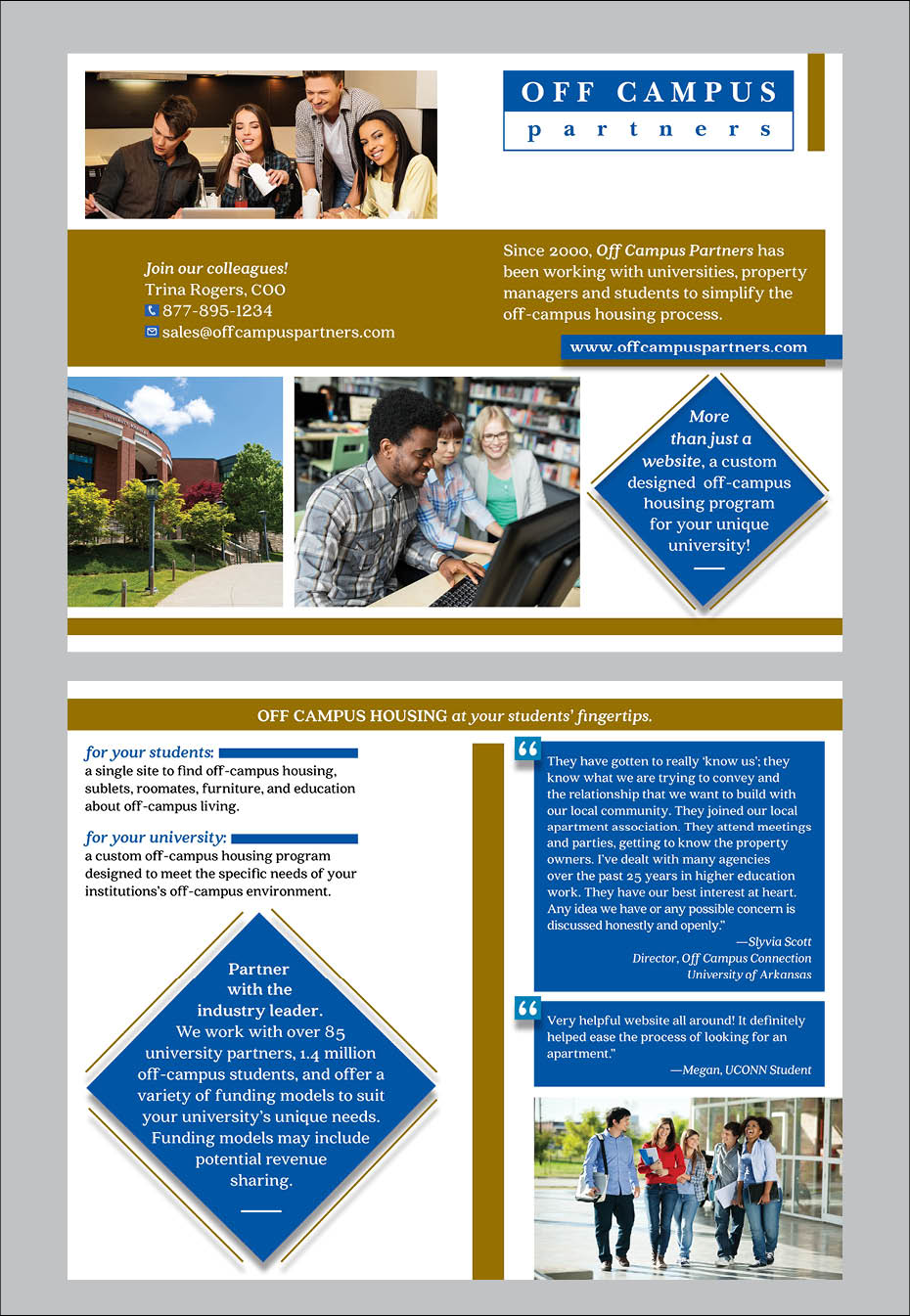Diseño de Flyer por shritaa1 para Off Campus Partners | Diseño #13013708