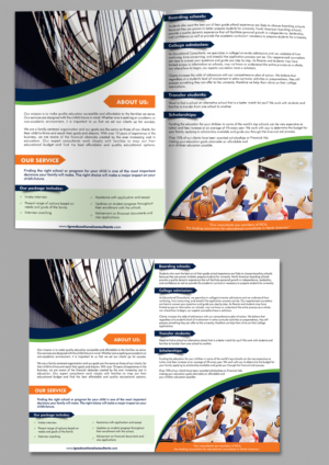Designing a brochures for an educational counseling service provider | Design de Brochure par ecorokerz