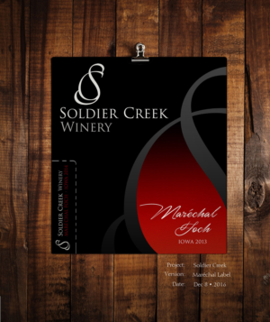 Label Design by Victor Martins for Soldier Creek Winery | Design: #12953762