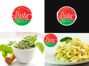 Logo Design by Lee Xian for Pasta Vera  | Design #12983842