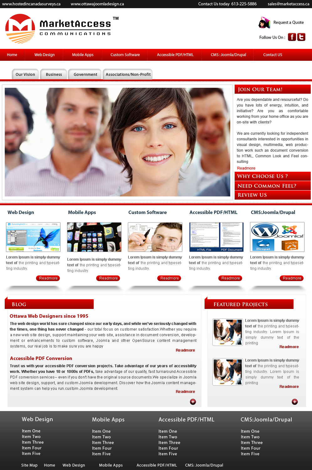 Web Design by webxvision for MarketAccess Communications INc | Design #544511