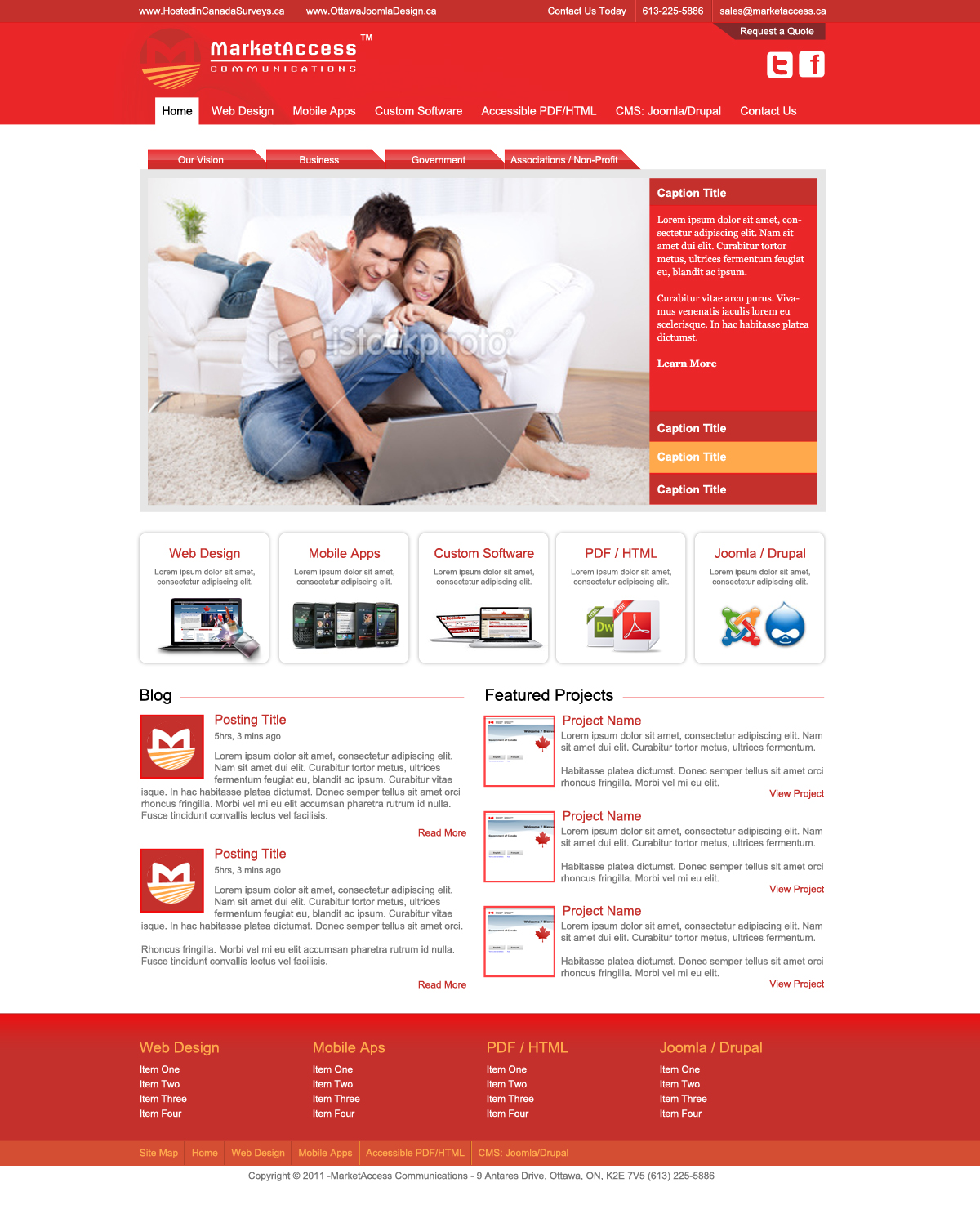 Web Design by refresh'D for MarketAccess Communications INc | Design #524871