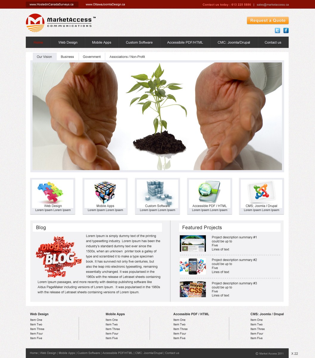 Web Design by pb for MarketAccess Communications INc | Design #541464