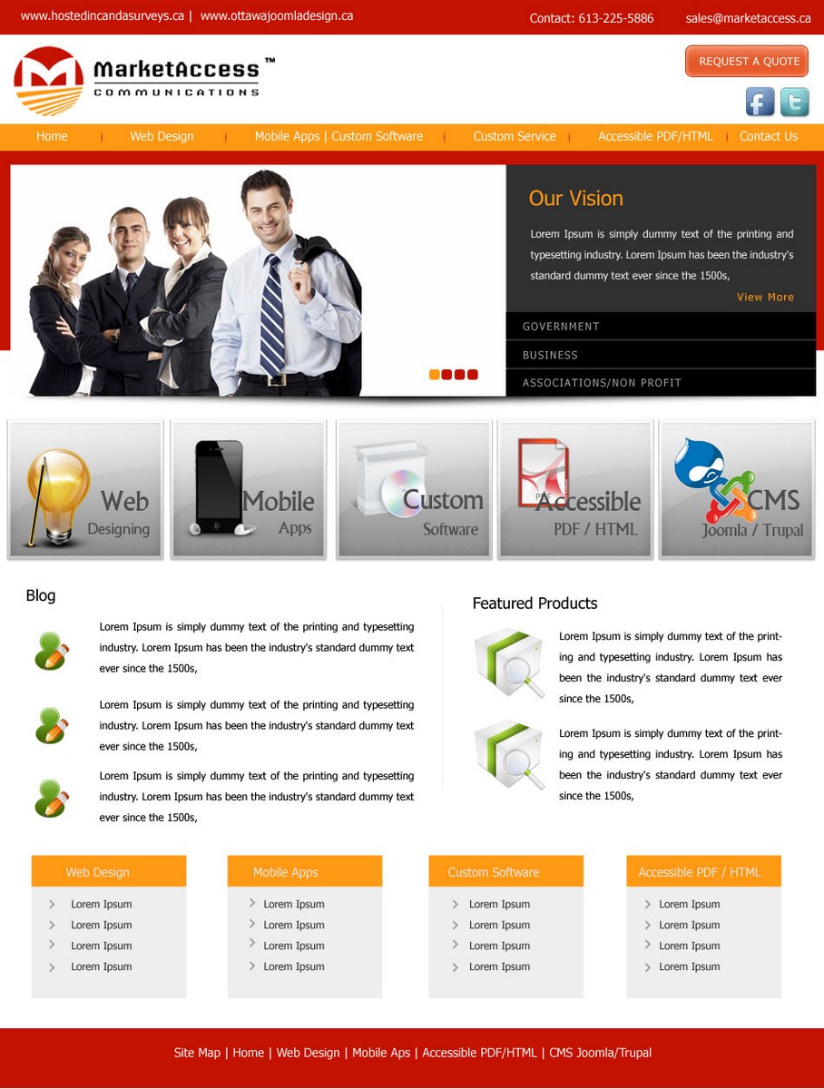 Web Design by pb for MarketAccess Communications INc | Design #541471