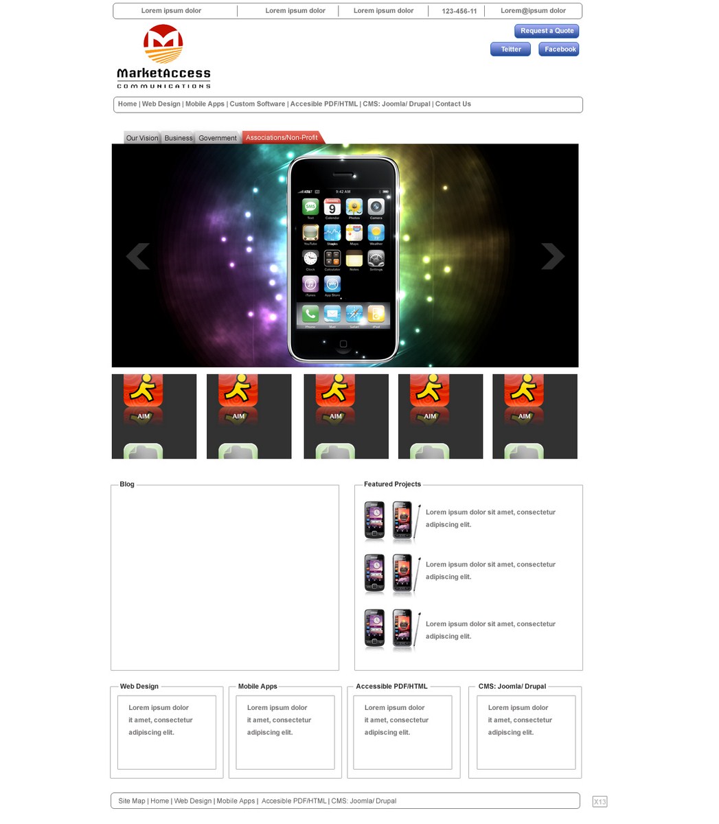 Diseño Web por pb para MarketAccess Communications INc | Diseño #541472