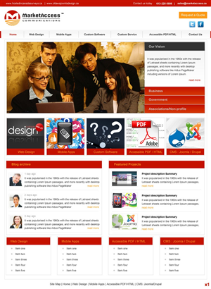 Web Design by pb for MarketAccess Communications INc | Design: #541474