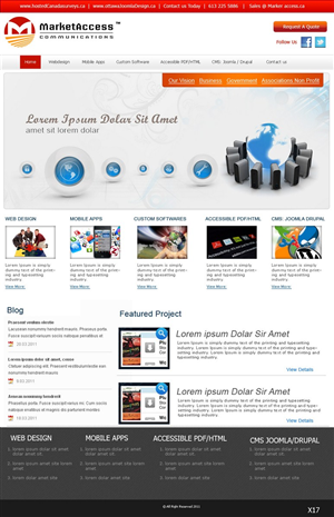 Web Design by pb for MarketAccess Communications INc | Design: #541476