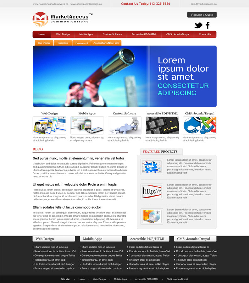 Web Design by Arindam for MarketAccess Communications INc | Design #542847