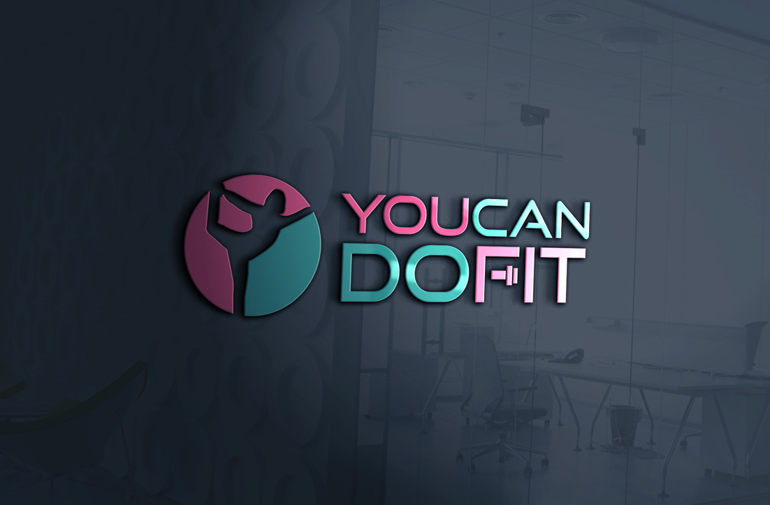 Logo Design by GLDesigns for You can do Fit | Design #12943246