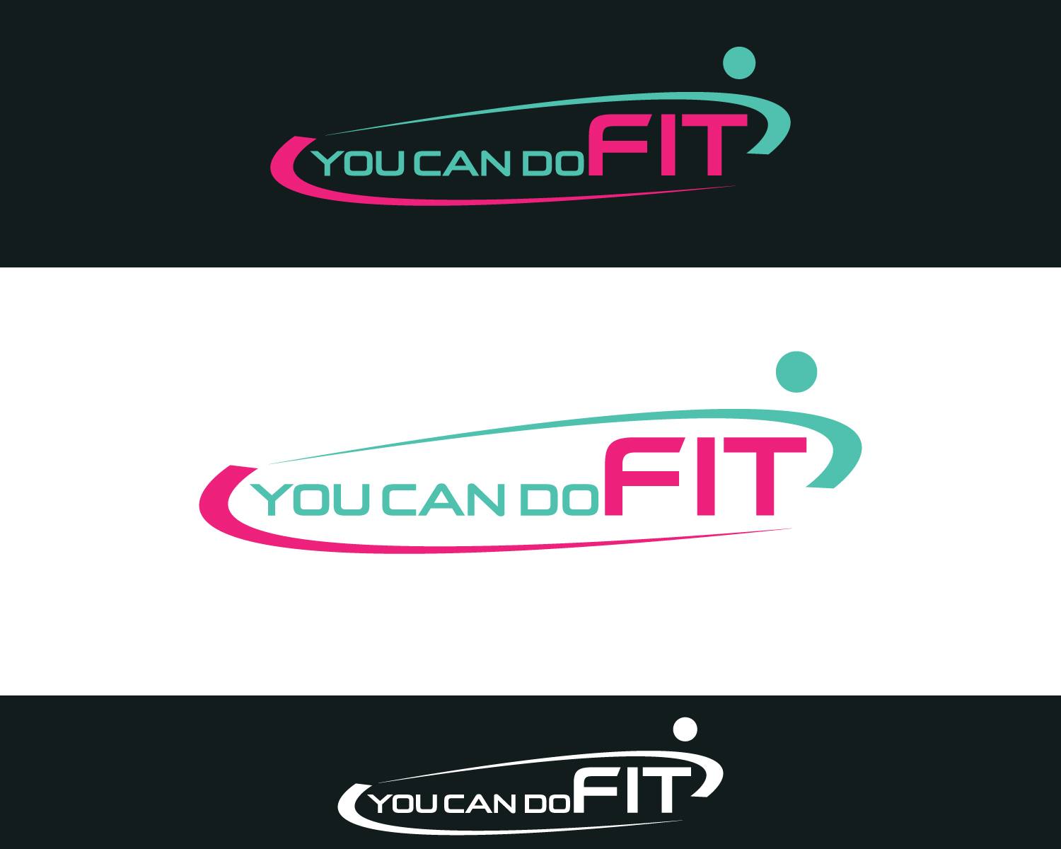 Logo Design by Atec for You can do Fit | Design #12933434
