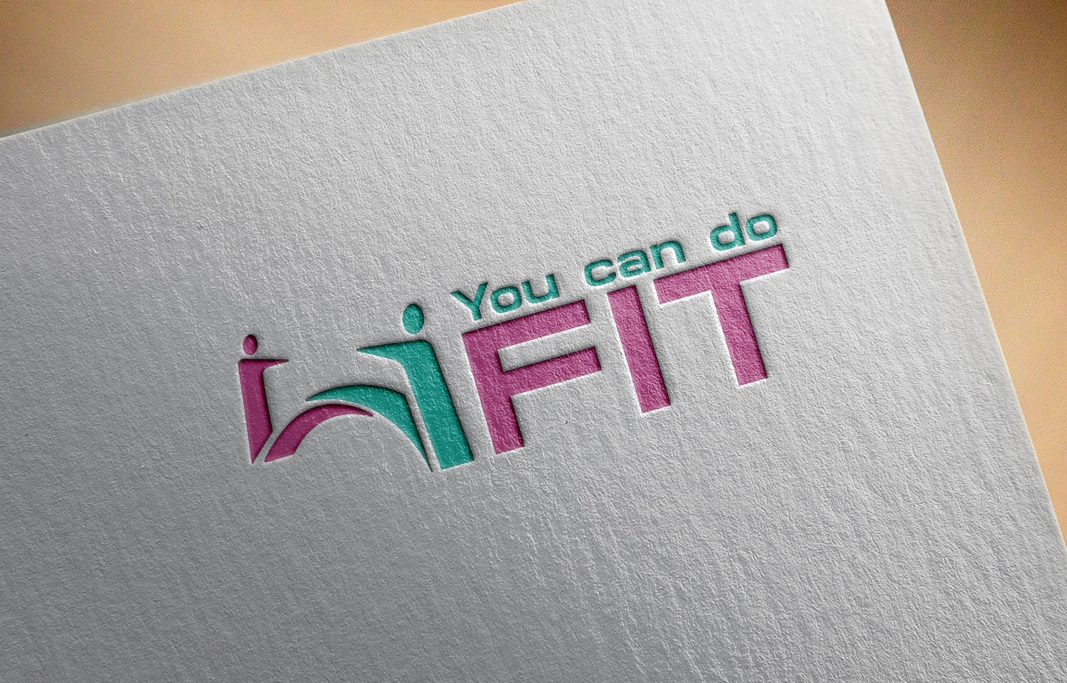 Logo Design by Khalik for You can do Fit | Design #12938352