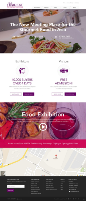 Web Design by pb for Break Events | Design: #12960589