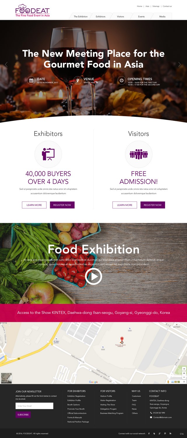 Web Design by pb for Break Events | Design #12960590