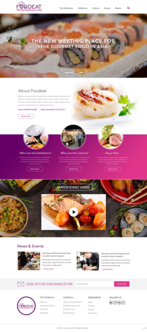 Web Design by pb for Break Events | Design: #12960591