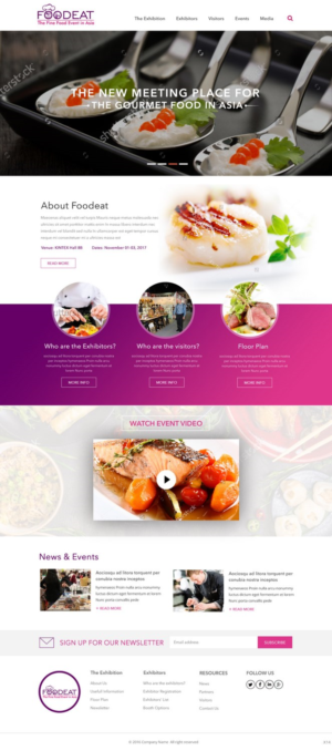 Web Design by pb for Break Events | Design: #12960593
