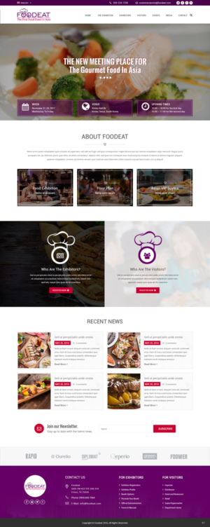 Web Design by pb for Break Events | Design: #12960601
