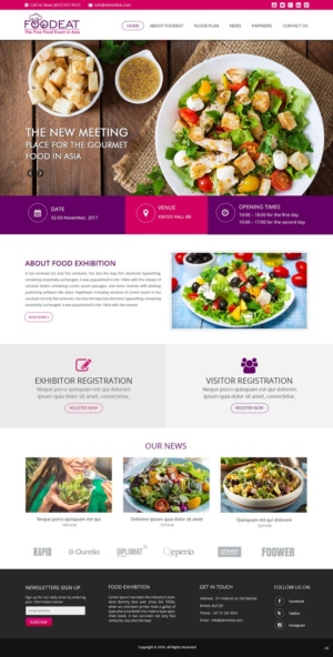 Web Design by pb for Break Events | Design: #12964392