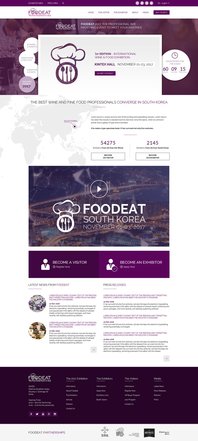 Diseño Web por JustACreative1 para Break Events | Diseño #12959765