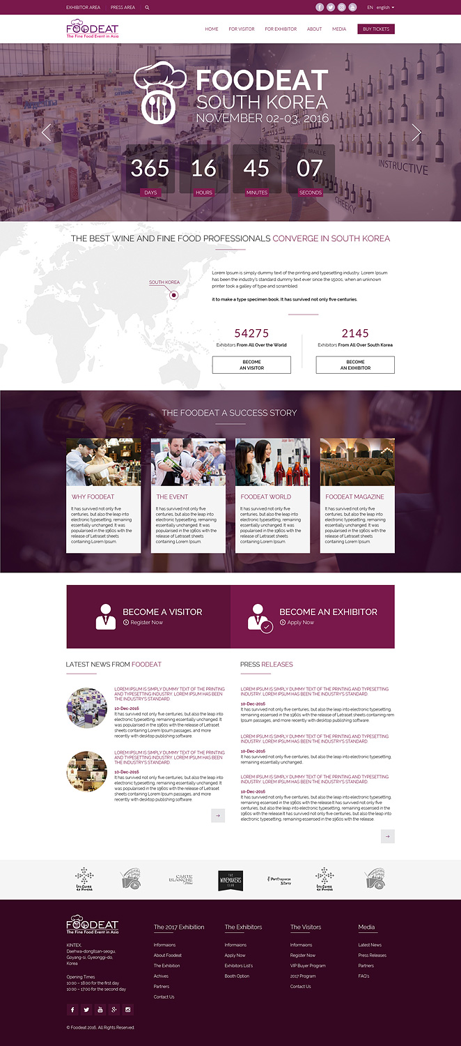 Web Design by JustACreative1 for Break Events | Design #12997784