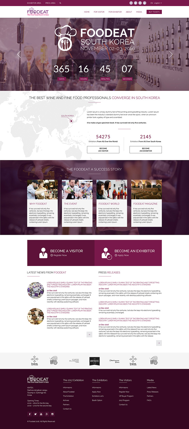Web Design by JustACreative1 for Break Events | Design #12997794