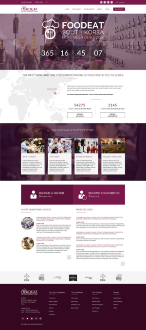 Web Design by JustACreative1 for Break Events | Design: #12997794