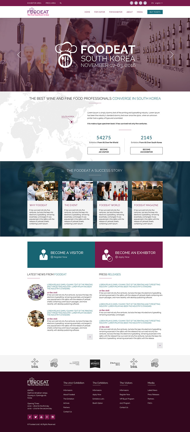 Web Design by JustACreative1 for Break Events | Design #12997822