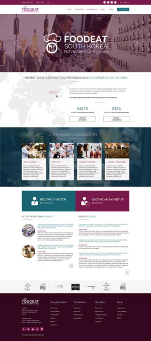 Web Design by JustACreative1 for Break Events | Design: #12997822
