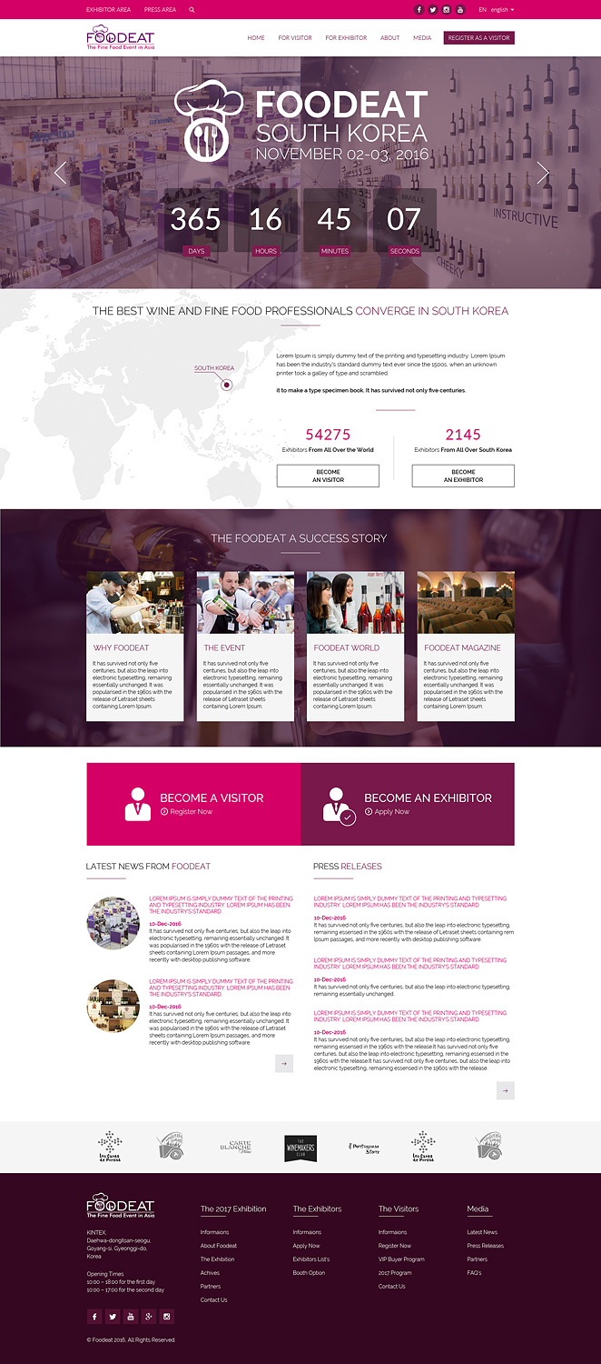 Web Design by JustACreative1 for Break Events | Design #13004778