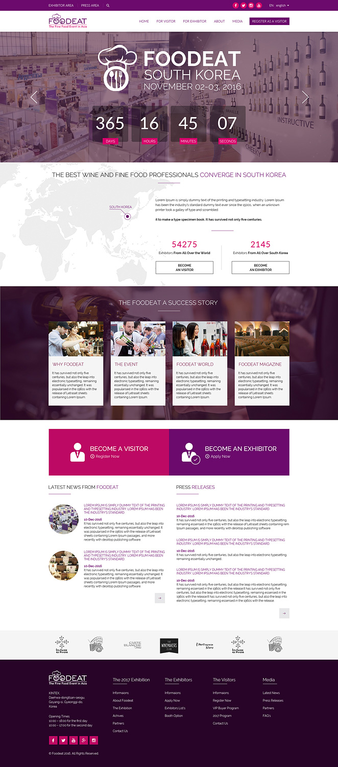 Web Design by JustACreative1 for Break Events | Design #13004797