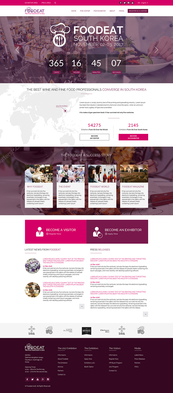 Web Design by JustACreative1 for Break Events | Design #13016414