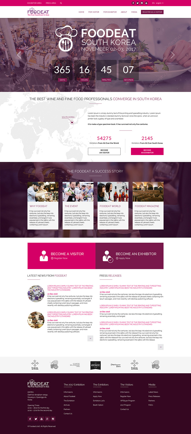 Web Design by JustACreative1 for Break Events | Design #13024721