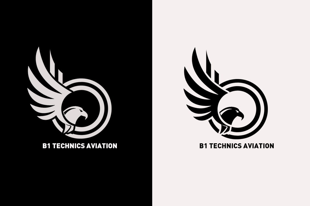 Logo Design by Roman Designs for B1 Technics Aviation | Design #12944767