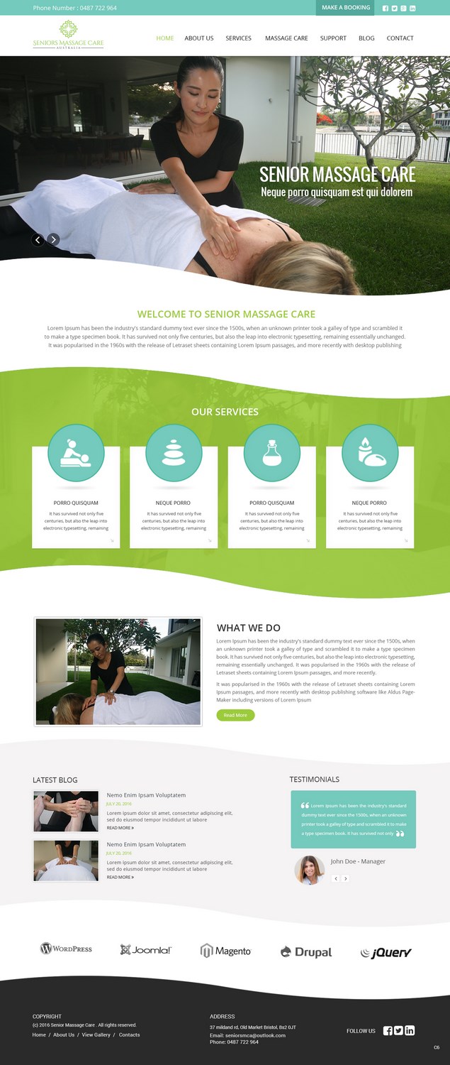 Web Design by pb for Cummins Health Pty Ltd | Design #12960707