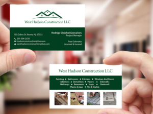 Business Card Design by Creations Box 2015 for West Hudson Construction LLC | Design: #12958440