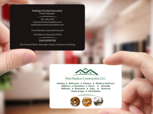Business Card Design by Creations Box 2015 for West Hudson Construction LLC | Design: #12958441
