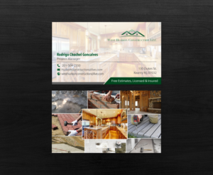Business Card Design by chandrayaan.creative for West Hudson Construction LLC | Design: #12948606