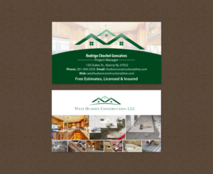 Visitenkarten-Design von chandrayaan.creative für West Hudson Construction LLC | Design: #12948671