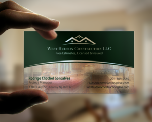 Visitenkarten-Design von chandrayaan.creative für West Hudson Construction LLC | Design: #12948701