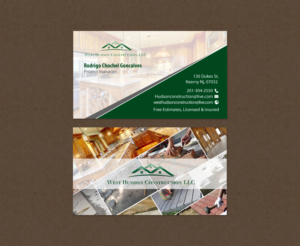 Visitenkarten-Design von chandrayaan.creative für West Hudson Construction LLC | Design: #12948703