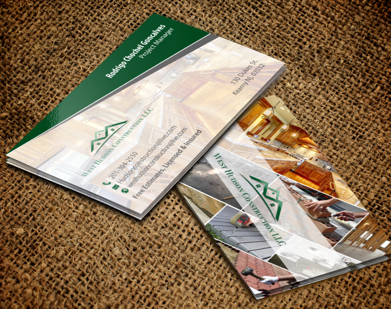 Business Card Design by chandrayaan.creative for West Hudson Construction LLC | Design #12948708