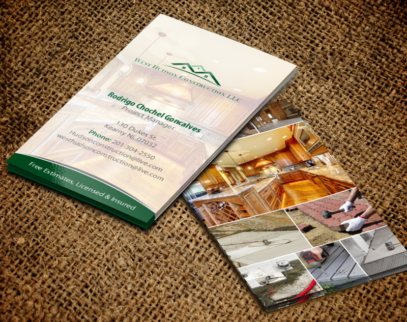 Business Card Design by chandrayaan.creative for West Hudson Construction LLC | Design #12948770